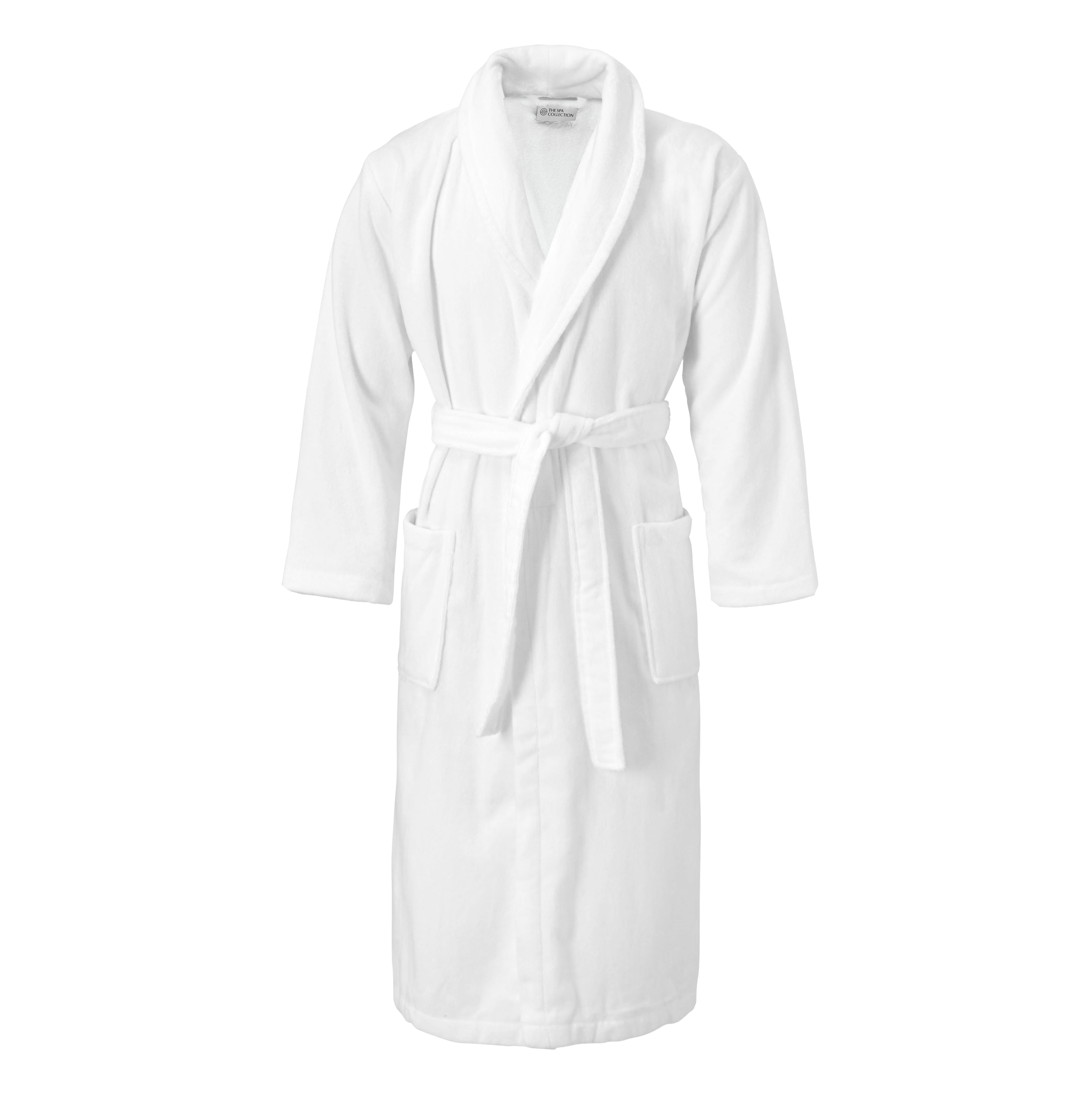 Bademantel weiß XL - 100 % Velours