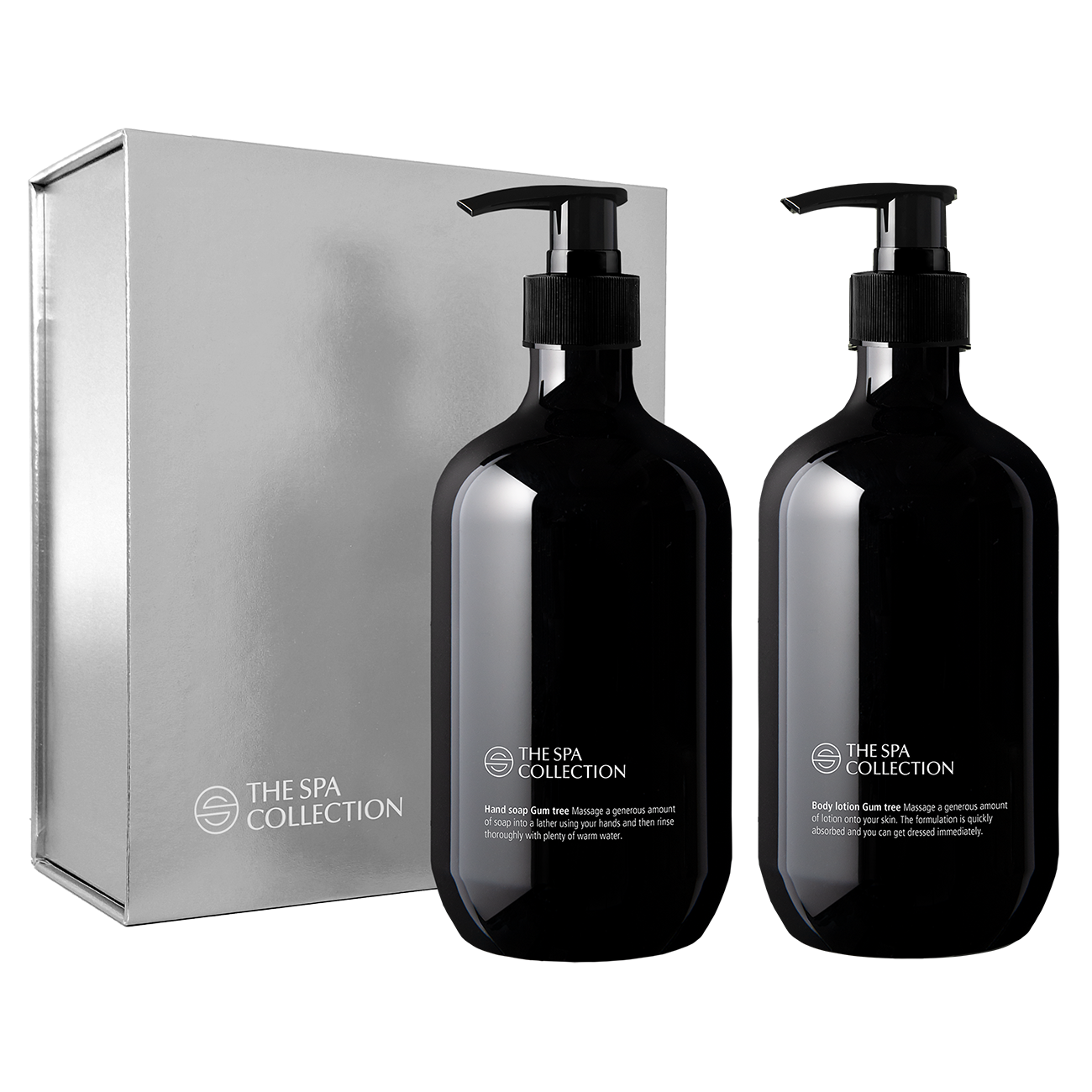 Silbernes Handpflege-Geschenkset - Seife & Lotion - 2 x 475 ml - Gum Tree