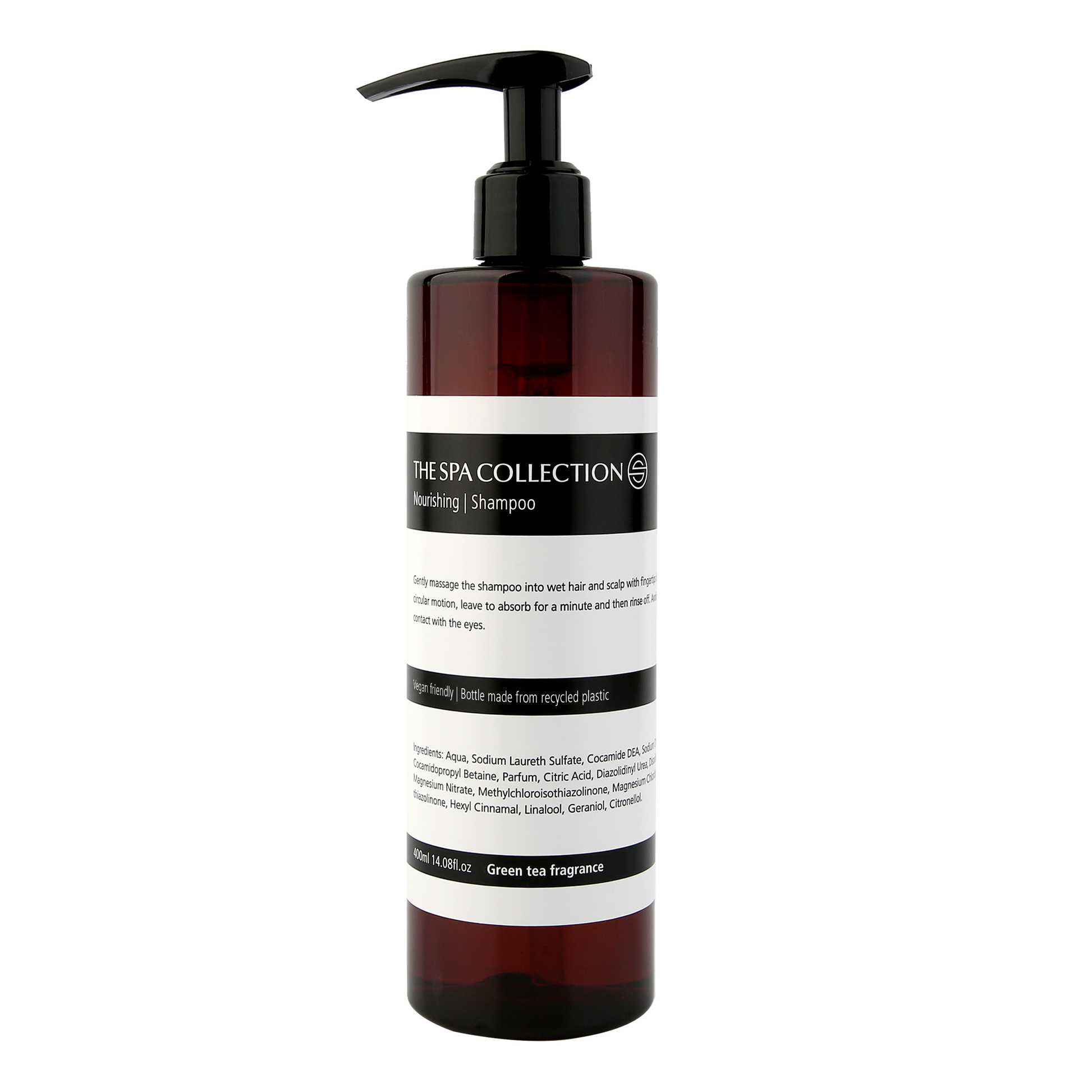 Shampoo - 400ml recycled bottle - The Spa Collection Green Tea